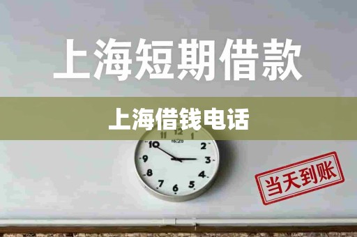 上海借钱电话