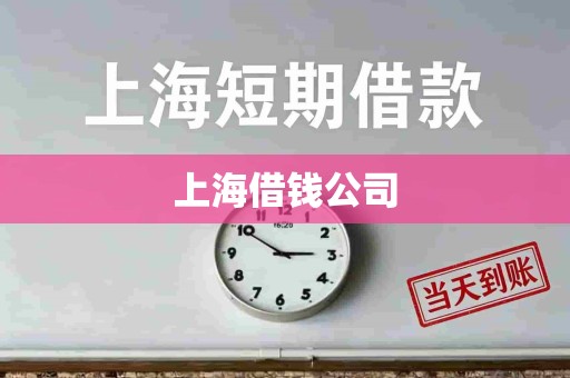 上海借钱公司