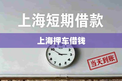 上海押车借钱 上海押车借钱